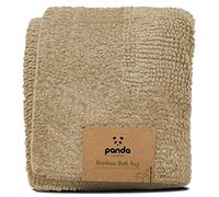 Panda Bamboo Bath Rug 50 x 80 cm - Ultra-Absorbent, Non-Slip and Machine Washable, Spa-like Experience, Sand