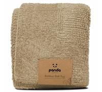 Panda Bamboo Bath Rug 50 x 80 cm - Ultra-Absorbent, Non-Slip and Machine Washable, Spa-like Experience, Sand