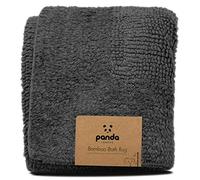 Panda Bamboo Bath Rug 50 x 80 cm - Ultra-Absorbent, Non-Slip and Machine Washable, Spa-like Experience, Urban Grey
