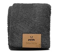 Panda Bamboo Bath Rug 50 x 80 cm - Ultra-Absorbent, Non-Slip and Machine Washable, Spa-Like Experience, Urban Grey