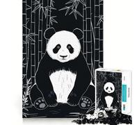 Panda Bamboo Forest Jigsaw Puzzles for Adults1000 Pieces Mind Puzzle Cozy Relax Image Assembly (38x52cm)
