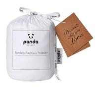 Panda® Bamboo Mattress Protector - White, EU Single | Waterproof, Ultra-Thin & Durable Cover Pad | Light & Breathable | Hypoallergenic & Anti-Bacterial | Soft on Skin | Bedding Essential | No Noise