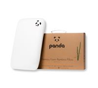 Panda Bamboo Memory Foam Pillow | Orthopaedic Head, Spine & Neck Support | Soft Bamboo Cover | Medium-Firm & Supportive | Contours to Your Sleeping