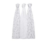 Panda Bamboo Muslin Swaddle - Freckles - 120cm x 120cm