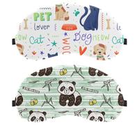 Panda Bamboo National Treasure 2-Pack Light-Blocking Soft Breathable Eye Patch Sleeping Masks