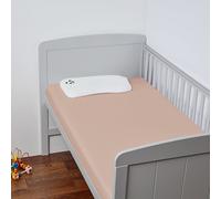 Panda Bamboo Plain Pink 320TC Kids Fitted Sheet - Cotbed
