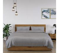 panda London 100% Bamboo Bedding Fitted Sheet Quiet Grey