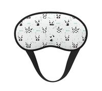 Panda Bamboo Sleep Mask for Side Sleeper, Eye Mask Sleeping for Women Men,for Sleeping with Elastic Band
