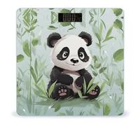 Panda Bamboo Smart Body Weight, Highly Accurate Digital Weighing Scale with Large LCD Display, Durable Weight Scale for Home Use, Measures Weight Up to 400 Lb/180kg