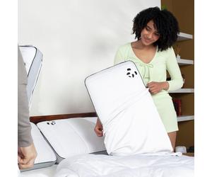 Panda Bamboo Standard Pillowcase Pair - White