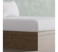 Panda London Bamboo 320 TC White Fitted Sheet - Single