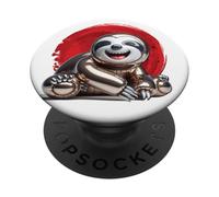 Panda Bear Asia China Laughing Balloon Kitsch Art Manga PopSockets Adhesive PopGrip