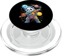 Panda Bear Astronaut Dabbing Funny Space Animal for Kids PopSockets PopGrip for MagSafe