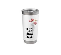 Panda Bear Balloon Birthday Party Baby Valentine Celebrate Stainless Steel Insulated Tumbler