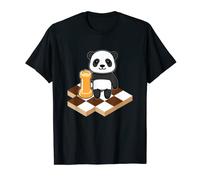 Panda Bear Chess Player Checkmate Grandmaster Chess Board T-Shirt