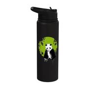 Panda Bear Climate Environment Save the World Depression sad Stainless Steel Insulated Water Bottle