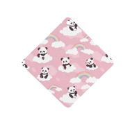 Panda Bear Cloud Rainbow Car Air Freshener Aromatherapy Tablets Hanging Scented Cards for Rooms Bathrooms Wardrobe Rhombus
