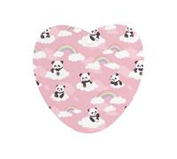 Panda Bear Cloud Rainbow Car Air Freshener Aromatherapy Tablets Hanging Scented Cards for Rooms Bathrooms Wardrobe Love form
