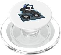 Panda Bear DJ Disc Jockey Turntable Disco Music Musician Pop PopSockets PopGrip for MagSafe