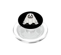 Panda Bear Dressed As A Ghost Halloween PopSockets PopGrip for MagSafe