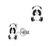 Panda Bear Earrings Peek-a-Boo 925 Sterling Silver