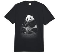 Panda Bear Eating Bamboo Sitting Relaxed Comfort Colors Adult Heavyweight T-Shirt