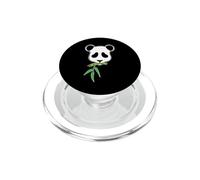 Panda Bear eats small Bamboo Branch PopSockets PopGrip for MagSafe