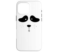 Panda Bear Face Funny Costume Halloween Case for iPhone 16 Pro Max
