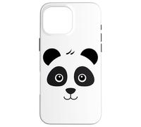 Panda Bear Face Funny Costume Halloween Case for iPhone 16 Pro Max