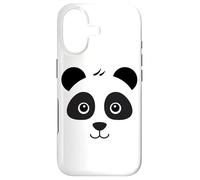 Panda Bear Face Funny Costume Halloween Case for iPhone 17