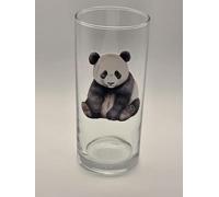 Panda Bear Glass Tumbler Drinking Glass Gift.