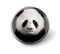 Panda Bear Head Brooch Pins Lapel Pins for Men Women Badge Button Cover Decorative Jewelry Charms for Hats Bags Backpacks Suits Shirts Scarves Clothing Accessories Banquet Wedding Gift