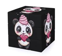 Panda Bear Heart Ice-cream 3-D Puzzles Magic Twist Cube