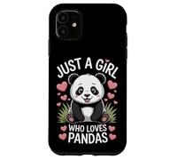 Panda Bear Just A Girl Who Loves Pandas Endangered Animals Case for iPhone 11