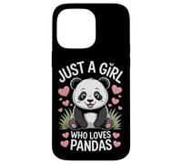 Panda Bear Just A Girl Who Loves Pandas Endangered Animals Case for iPhone 14 Pro Max