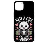 Panda Bear Just A Girl Who Loves Pandas Endangered Animals Case for iPhone 15 Plus