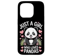 Panda Bear Just A Girl Who Loves Pandas Endangered Animals Case for iPhone 15 Pro