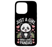 Panda Bear Just A Girl Who Loves Pandas Endangered Animals Case for iPhone 15 Pro Max