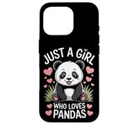 Panda Bear Just A Girl Who Loves Pandas Endangered Animals Case for iPhone 16 Pro
