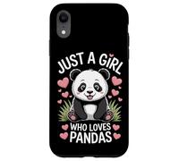 Panda Bear Just A Girl Who Loves Pandas Endangered Animals Case for iPhone XR