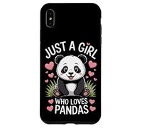 Panda Bear Just A Girl Who Loves Pandas Endangered Animals Case for iPhone XS Max
