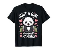 Panda Bear Just A Girl Who Loves Pandas Endangered Animals T-Shirt