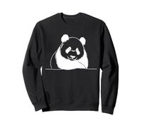 Panda Bear Line Art Wildlife Nature Illustration Sweatshirt