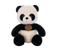 Panda Bear - Panda Plush | Animal Plush Toys | Portable Playful Companion With Violet Flower | long Lasting Animal Toy | Handcrafted Super Soft Pandaa Kids Stuffed Animals For Nursery, Bed