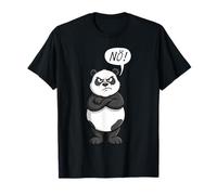 Panda Bear says nö heißt Nein Saying Against Everything Anti-Opinion T-Shirt