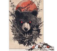 Panda Bear Sunset Japan 500 Piece Jigsaw Puzzle for Adult Toy Intellectual Game Educational Game for Adult Stress Relief Home Decoration 500pcs (52x38cm)