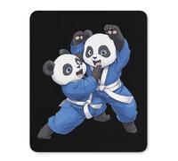 Panda Bears Jiu Jitsu Non-Slip Mouse Pads Vertical Desk Mat Rubber Gaming Mousepad for Computer Laptop Gamer 25 * 30cm