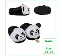 Panda Bear Slippers Children Cozy Slippers Unisex 31 - 32