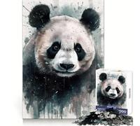 Panda Beauty Watercolor Jigsaw Puzzles 1000 Piece for Teenagers Clear Logic Toy Light Relax Perfect Cut Heartfelt Gift (38x26cm)