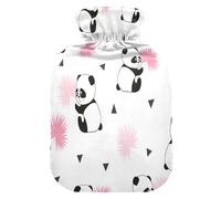 Panda Black and White Warm Bag, Cold Compress Bag, Hot Water Bag Cramps, Hot Water Bottles with Fleece Covers